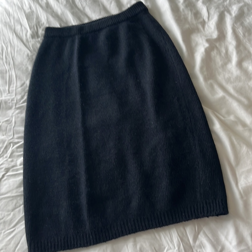 Vintage I.B. Diffusion Black Midi Sweater Skirt